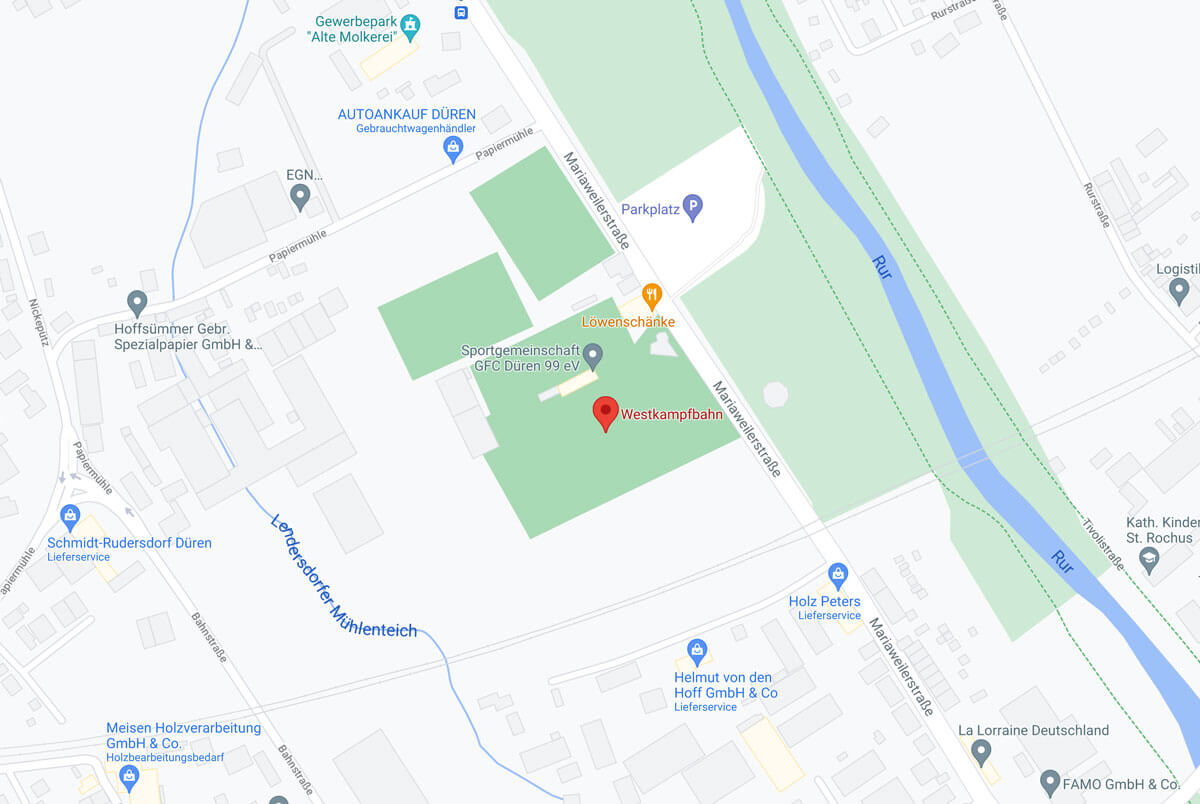 Anfahrt 1 Anfahrt Westkampfbahn